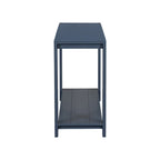 Caractéristiques distinctives d'une console minimaliste avec étagère inférieure et quatre pieds, idéale pour une entrée ou un couloir.