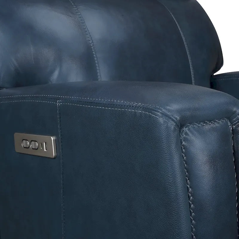 Canapé deux places inclinable électrique zéro gravité en cuir de 71,5 pouces avec appui-tête électrique et ports USB et USB-C