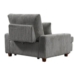 Chaise longue rembourrée avec dossier réglable