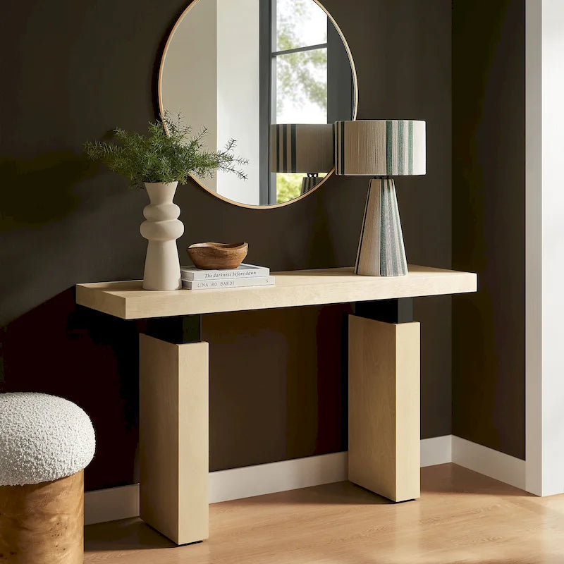 Table console rectangulaire en bois Piston 52