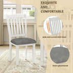 Ensembles de salle à manger rustiques 7 pièces (table et chaises) - Ensembles simples avec pieds profilés pour espaces ouverts