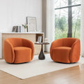 SEYNAR Fauteuil pivotant à 360° en velours moderne et glamour (lot de 2)