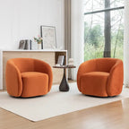 SEYNAR Fauteuil pivotant à 360° en velours moderne et glamour (lot de 2)