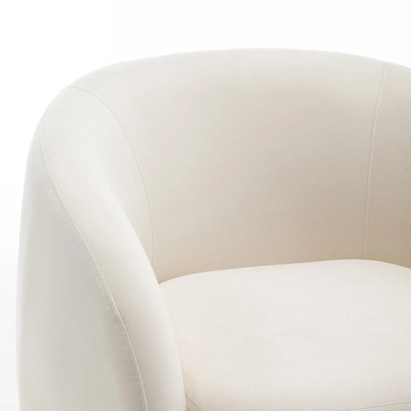 SEYNAR Fauteuil pivotant à 360° en velours moderne et glamour (lot de 2)