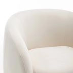 SEYNAR Fauteuil pivotant à 360° en velours moderne et glamour (lot de 2)