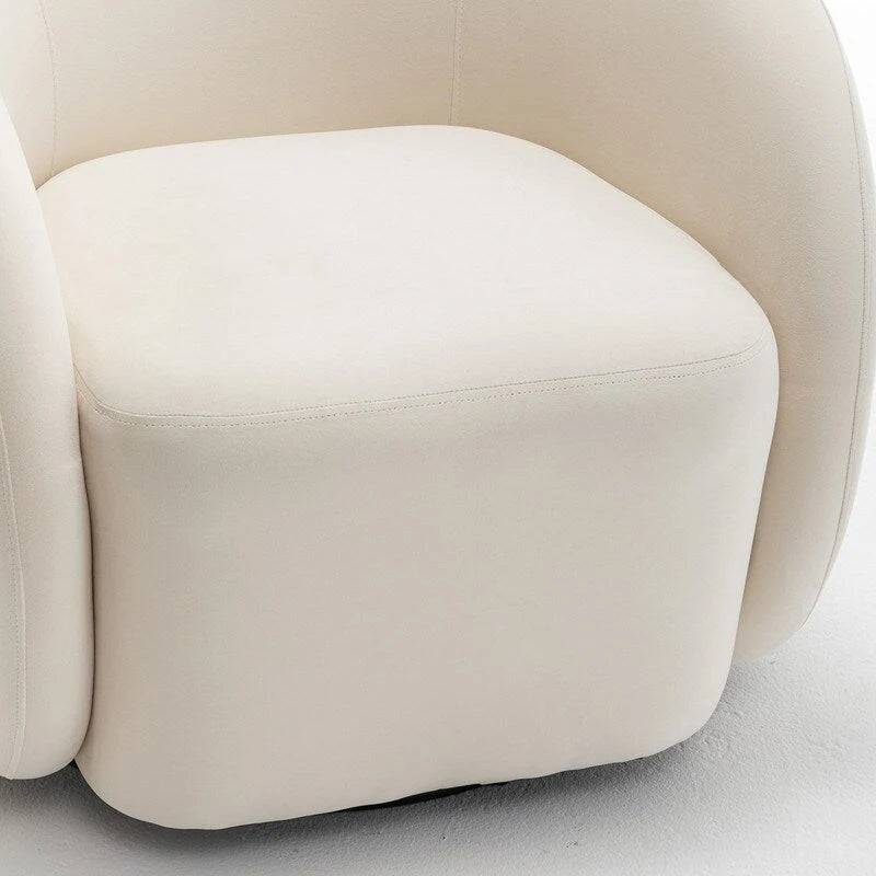 SEYNAR Fauteuil pivotant à 360° en velours moderne et glamour (lot de 2)