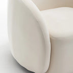 SEYNAR Fauteuil pivotant à 360° en velours moderne et glamour (lot de 2)