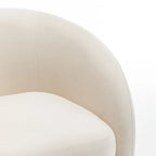 SEYNAR Fauteuil pivotant à 360° en velours moderne et glamour (lot de 2)