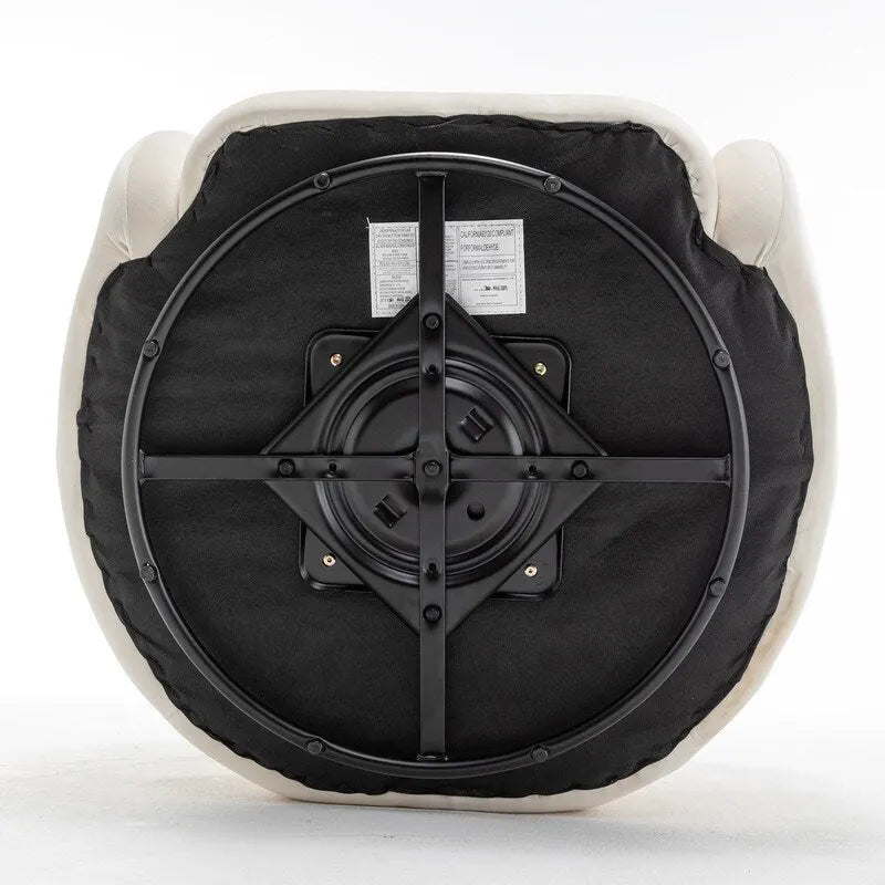 SEYNAR Fauteuil pivotant à 360° en velours moderne et glamour (lot de 2)