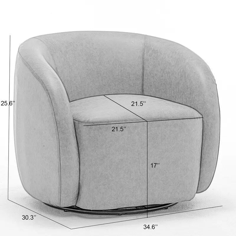 SEYNAR Fauteuil pivotant à 360° en velours moderne et glamour (lot de 2)