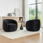 SEYNAR Fauteuil pivotant à 360° en velours moderne et glamour (lot de 2)