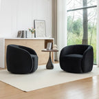 SEYNAR Fauteuil pivotant à 360° en velours moderne et glamour (lot de 2)