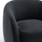 SEYNAR Fauteuil pivotant à 360° en velours moderne et glamour (lot de 2)