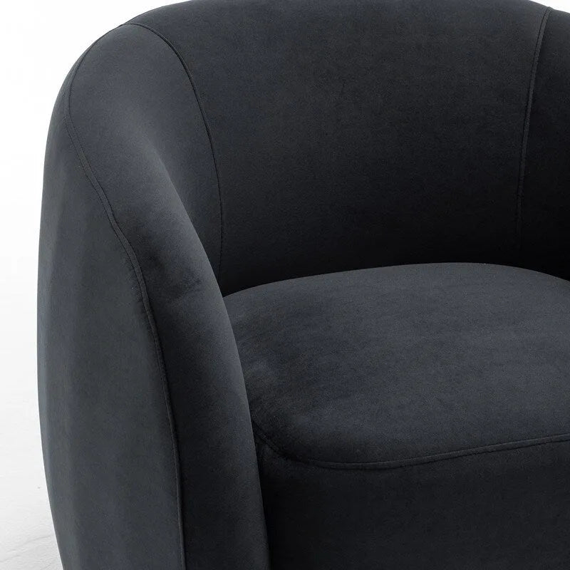SEYNAR Fauteuil pivotant à 360° en velours moderne et glamour (lot de 2)