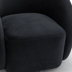 SEYNAR Fauteuil pivotant à 360° en velours moderne et glamour (lot de 2)