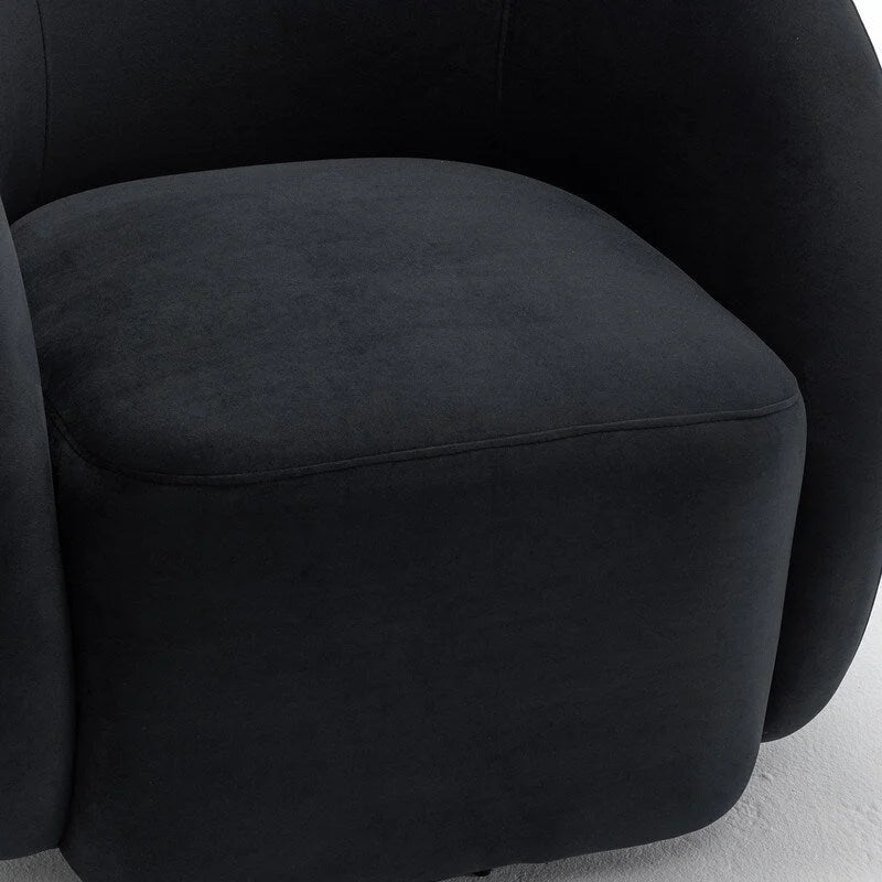 SEYNAR Fauteuil pivotant à 360° en velours moderne et glamour (lot de 2)