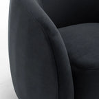 SEYNAR Fauteuil pivotant à 360° en velours moderne et glamour (lot de 2)