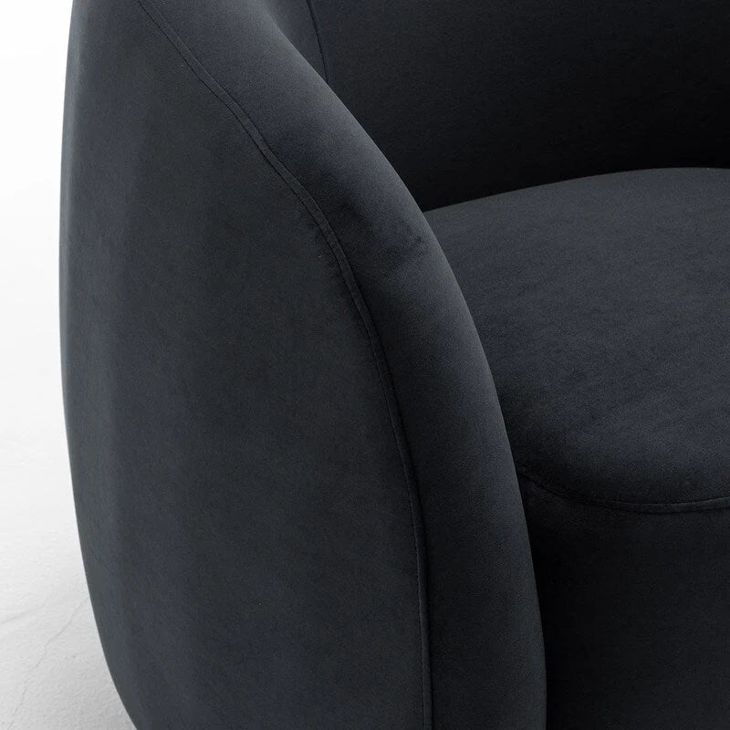 SEYNAR Fauteuil pivotant à 360° en velours moderne et glamour (lot de 2)