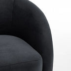 SEYNAR Fauteuil pivotant à 360° en velours moderne et glamour (lot de 2)