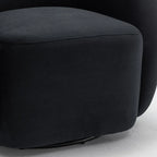 SEYNAR Fauteuil pivotant à 360° en velours moderne et glamour (lot de 2)