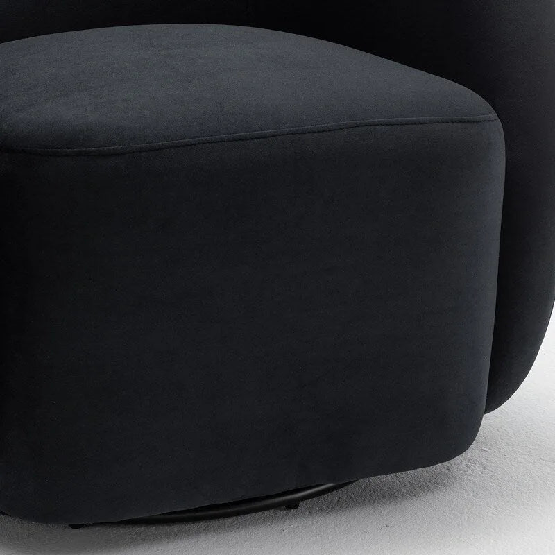 SEYNAR Fauteuil pivotant à 360° en velours moderne et glamour (lot de 2)