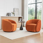 SEYNAR Fauteuil pivotant à 360° en velours moderne et glamour (lot de 2)