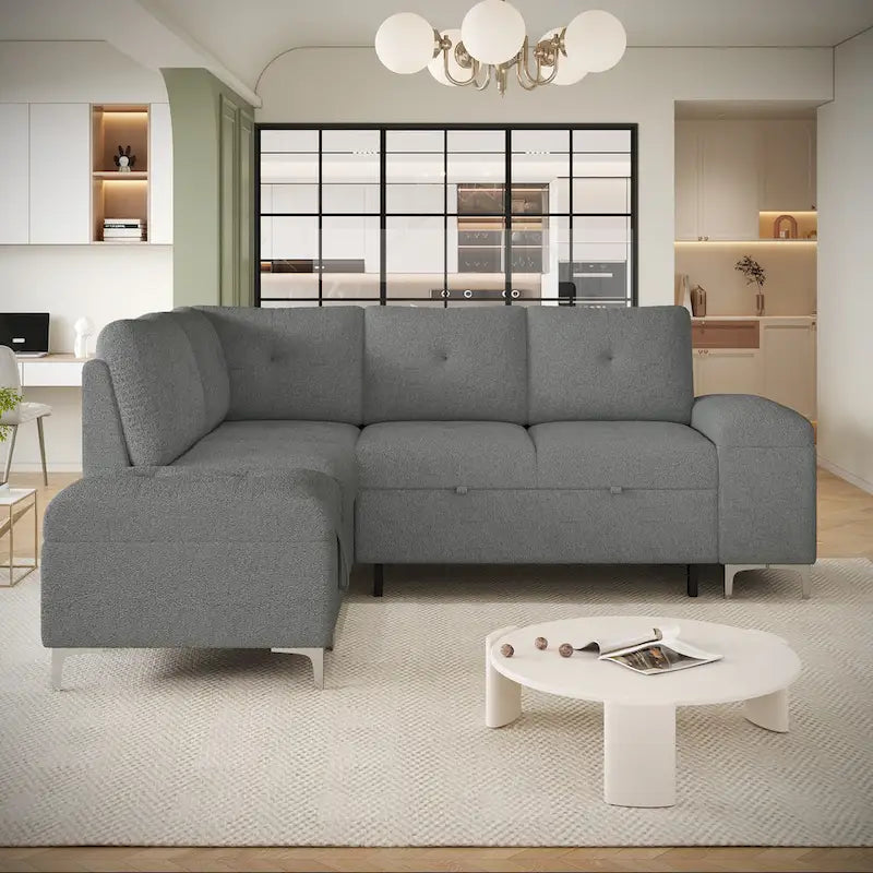 Canapé d'angle inclinable électrique, canapé sectionnel avec porte-gobelets, ports USB et prise électrique pour salon