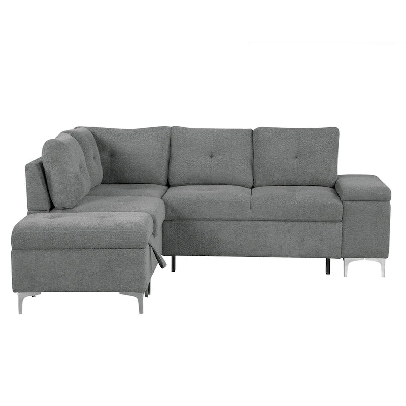 Canapé d'angle inclinable électrique, canapé sectionnel avec porte-gobelets, ports USB et prise électrique pour salon