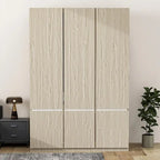Armoire-penderie autoportante pour chambre à coucher avec tringle à vêtements, armoire en bois à 6 portes