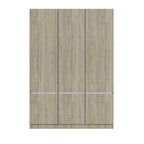 Armoire-penderie autoportante pour chambre à coucher avec tringle à vêtements, armoire en bois à 6 portes
