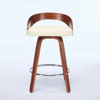 Ensemble de 2 tabourets de bar à hauteur de comptoir, chaises de salle à manger avec assise rembourrée, tabouret de cuisine avec repose-pieds et dossier bas