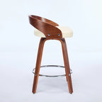 Ensemble de 2 tabourets de bar à hauteur de comptoir, chaises de salle à manger avec assise rembourrée, tabouret de cuisine avec repose-pieds et dossier bas