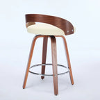 Ensemble de 2 tabourets de bar à hauteur de comptoir, chaises de salle à manger avec assise rembourrée, tabouret de cuisine avec repose-pieds et dossier bas