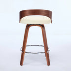 Ensemble de 2 tabourets de bar à hauteur de comptoir, chaises de salle à manger avec assise rembourrée, tabouret de cuisine avec repose-pieds et dossier bas