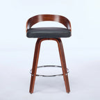 Ensemble de 2 tabourets de bar à hauteur de comptoir, chaises de salle à manger avec assise rembourrée, tabouret de cuisine avec repose-pieds et dossier bas