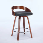 Ensemble de 2 tabourets de bar à hauteur de comptoir, chaises de salle à manger avec assise rembourrée, tabouret de cuisine avec repose-pieds et dossier bas