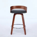 Ensemble de 2 tabourets de bar à hauteur de comptoir, chaises de salle à manger avec assise rembourrée, tabouret de cuisine avec repose-pieds et dossier bas