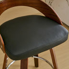 Ensemble de 2 tabourets de bar à hauteur de comptoir, chaises de salle à manger avec assise rembourrée, tabouret de cuisine avec repose-pieds et dossier bas