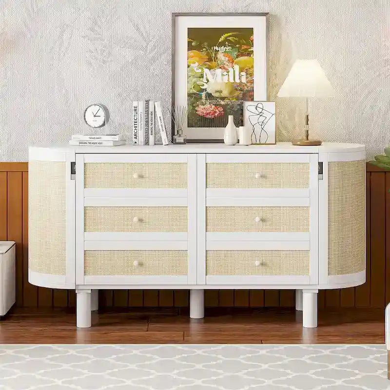 Lit pliant convertible avec rangement dissimulé, lit escamotable moderne en bois tressé, cadre de lit plateforme mural dissimulé, commode