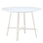 Table de salle à manger ronde moderne et minimaliste de 42 pouces