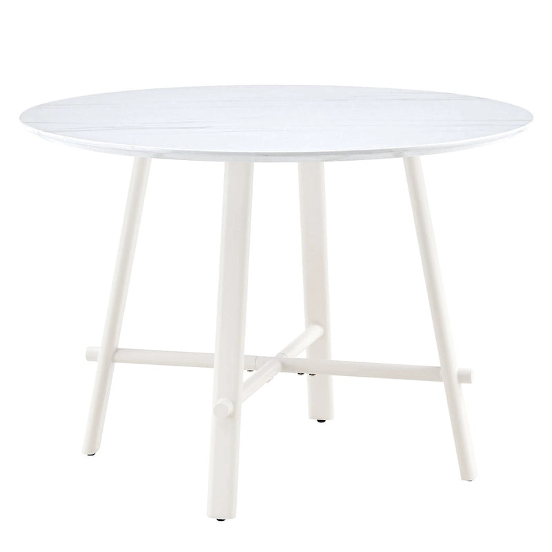 Table de salle à manger ronde moderne et minimaliste de 42 pouces