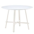 Table de salle à manger ronde moderne et minimaliste de 42 pouces
