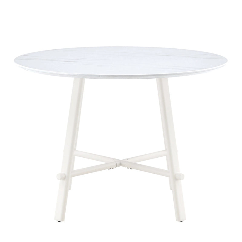 Table de salle à manger ronde moderne et minimaliste de 42 pouces