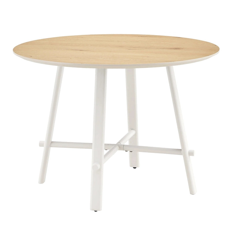 Table de salle à manger ronde moderne et minimaliste de 42 pouces
