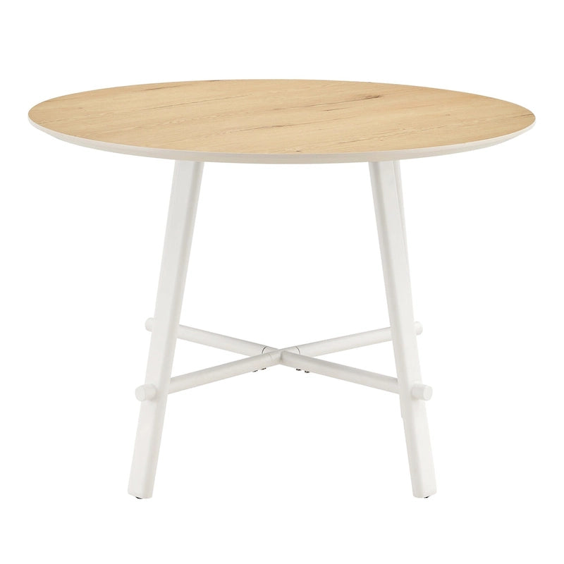 Table de salle à manger ronde moderne et minimaliste de 42 pouces