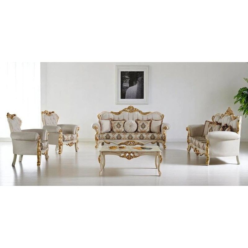 Ensemble de salon Dorena 2 pièces : 2 canapés et 2 fauteuils