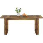 Table de salle à manger rectangulaire en bois de style campagnard de 160 cm (63 pouces) pour 4 à 6 personnes