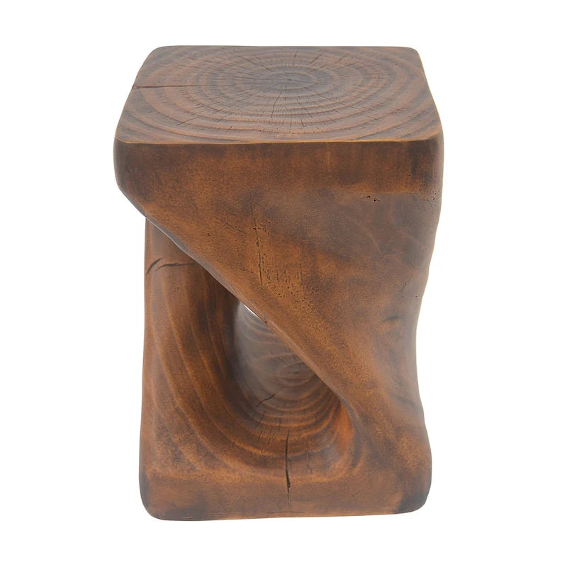 Table d'appoint MGO Twist Shape, texture bois