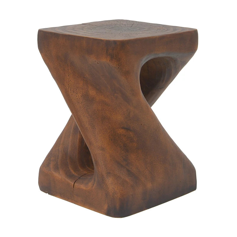 Table d'appoint MGO Twist Shape, texture bois