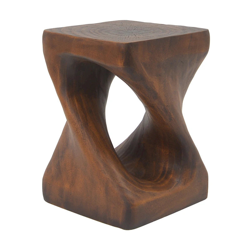 Table d'appoint MGO Twist Shape, texture bois